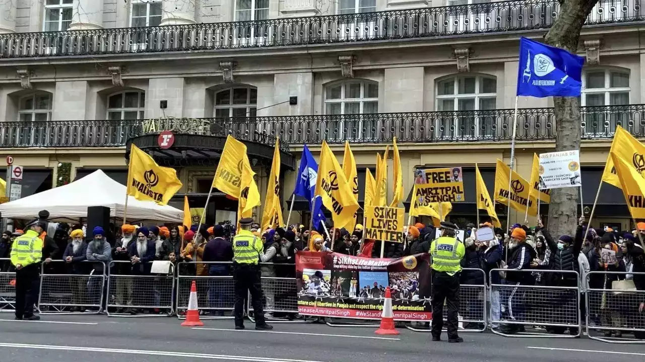 Khalistani Protesting against India on Republic Day