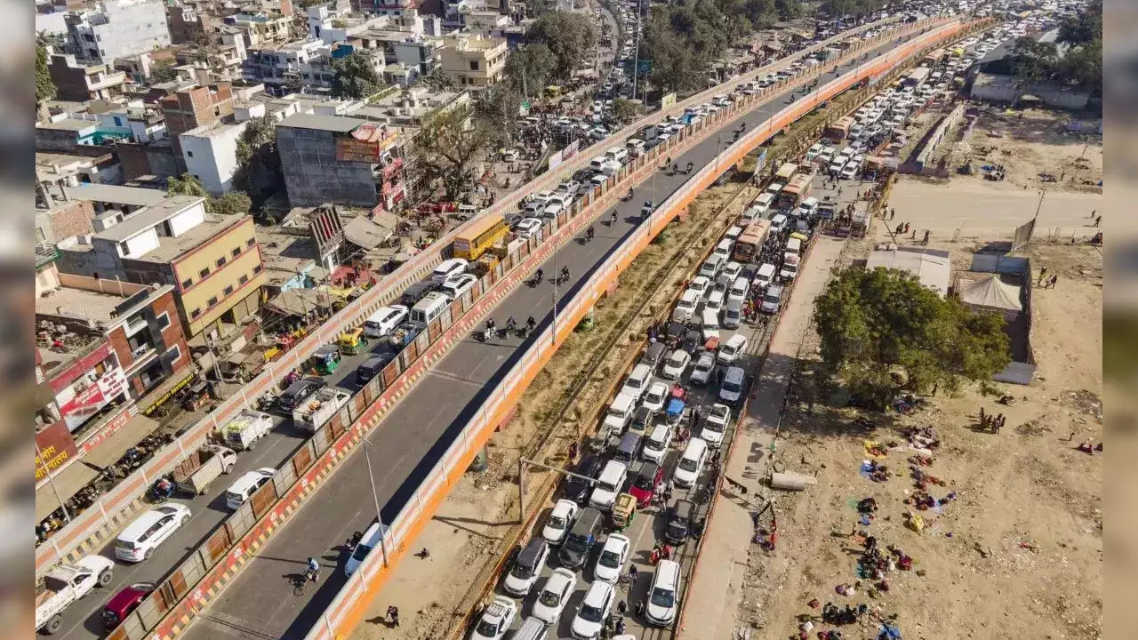 Traffic Jam in Mahakumbh